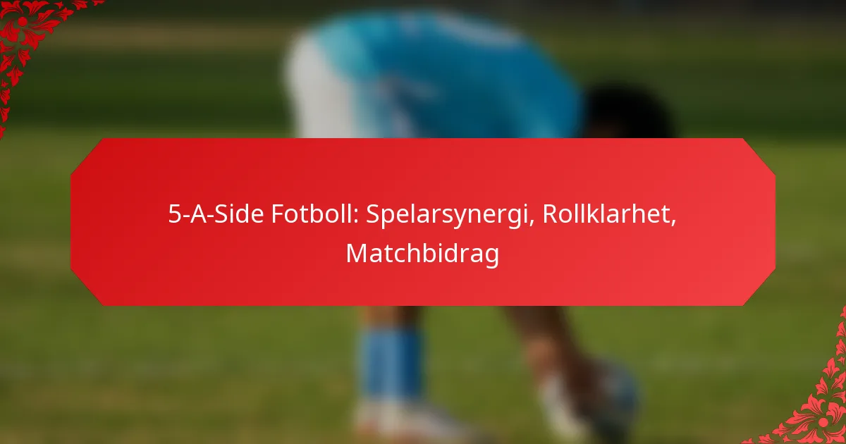 5-A-Side Fotboll: Spelarsynergi, Rollklarhet, Matchbidrag